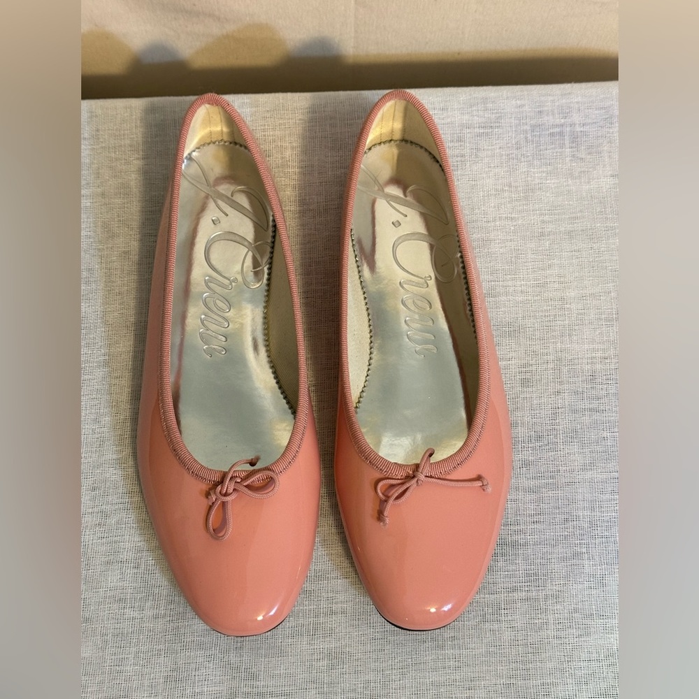 J. CREW patent leather ballet flats size 8